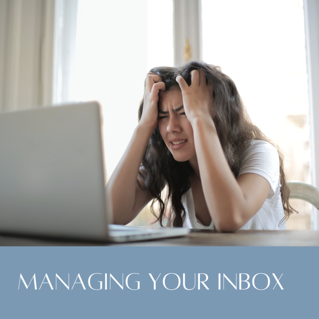 Managing Your Inbox frustrated woman